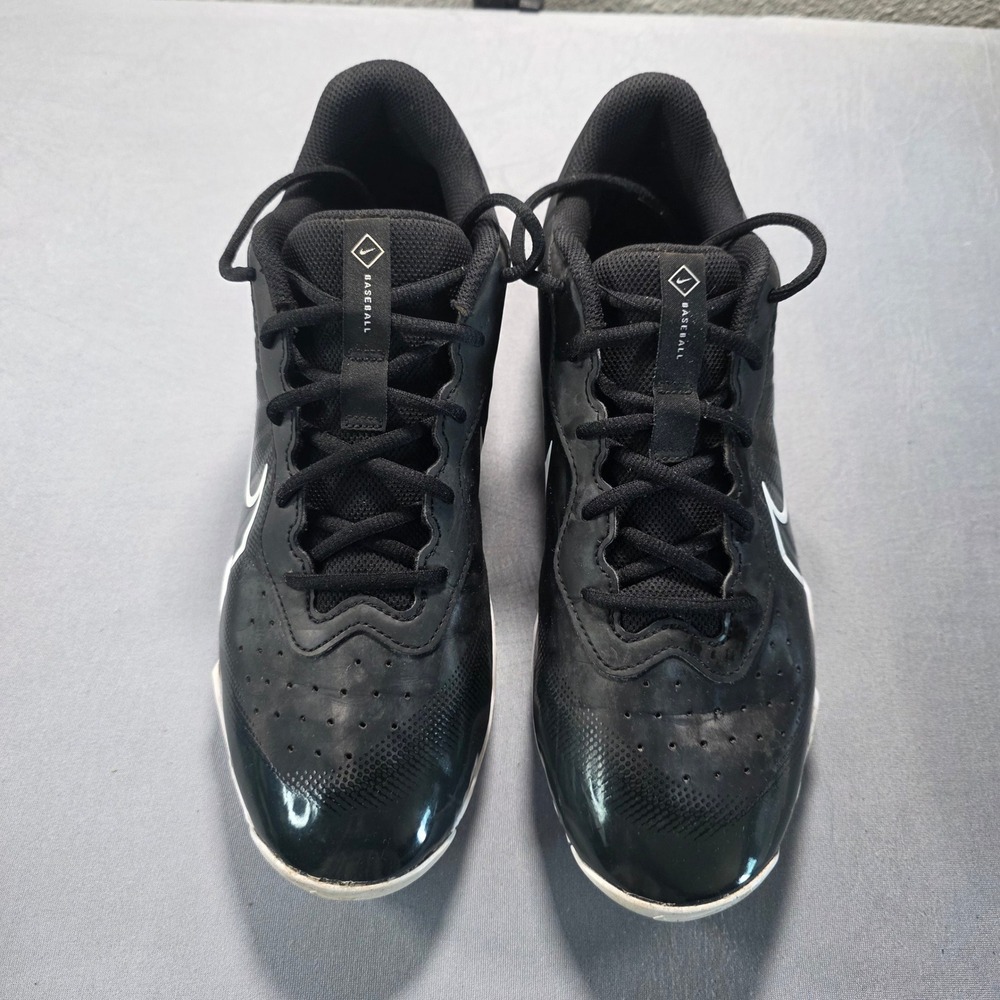 Nike Alpha Huarache Varsity 4 Baseball Cleats Black White DJ6524-001 Mens 10